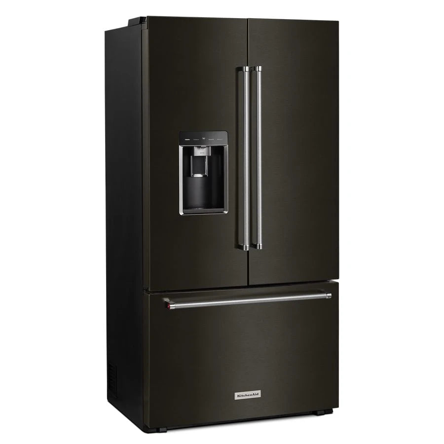 23.8 cu. ft. 36" Counter-Depth French Door Platinum Interior Refrigerator with PrintShield(TM) Finish - (KRFC704FBS) - KITCHENAID