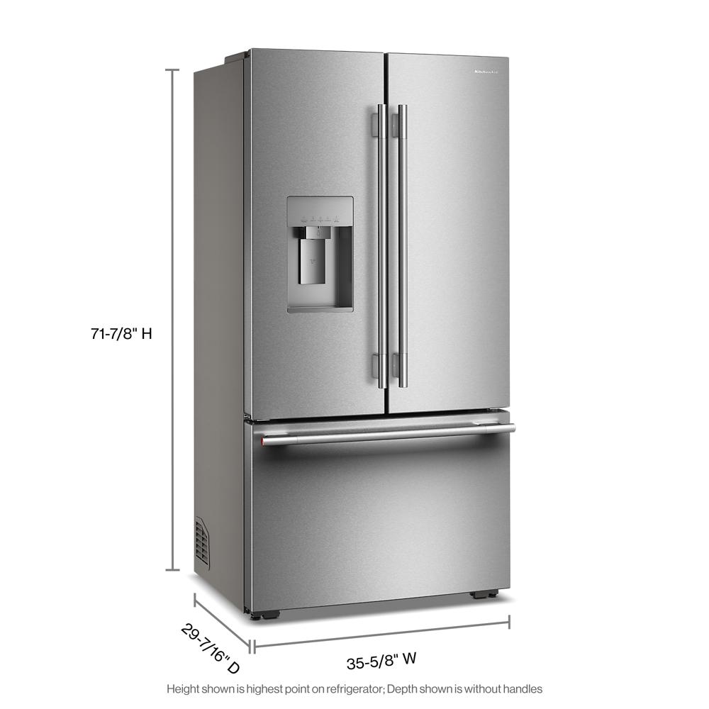 36" Counter-Depth French Door Refrigerator with Flexible Temperature Zone - (KRFC736SPS)
