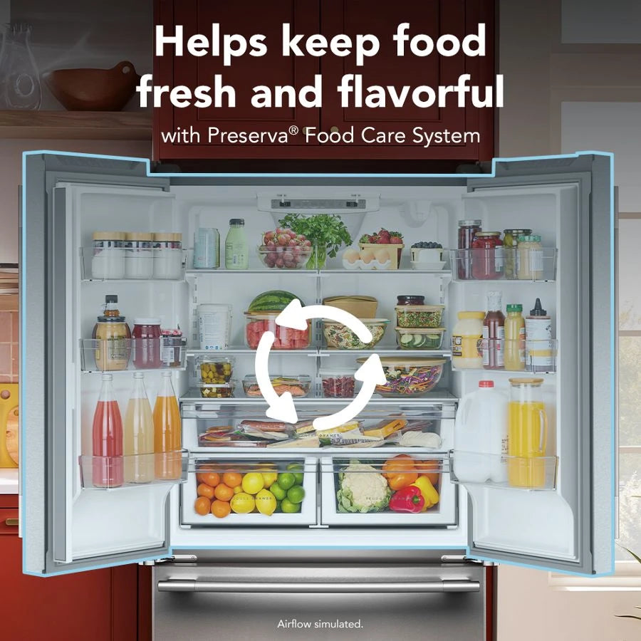 25 Cu. Ft. 36-Inch Standard-Depth French Door Refrigerator with Internal Water Dispenser - (KRFF136SPS)
