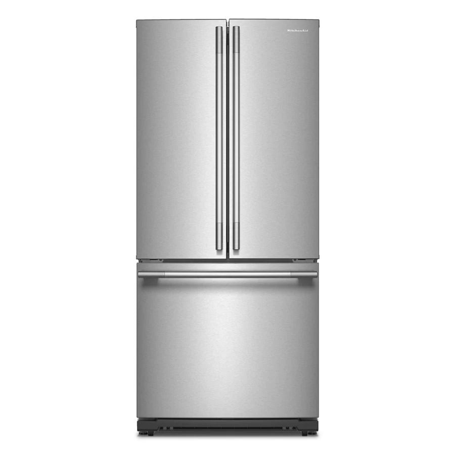 20 cu. Ft. 30-Inch Width Standard Depth French Door Refrigerator with PrintShield® Finish and Interior Dispense - (KRFF330SPS)