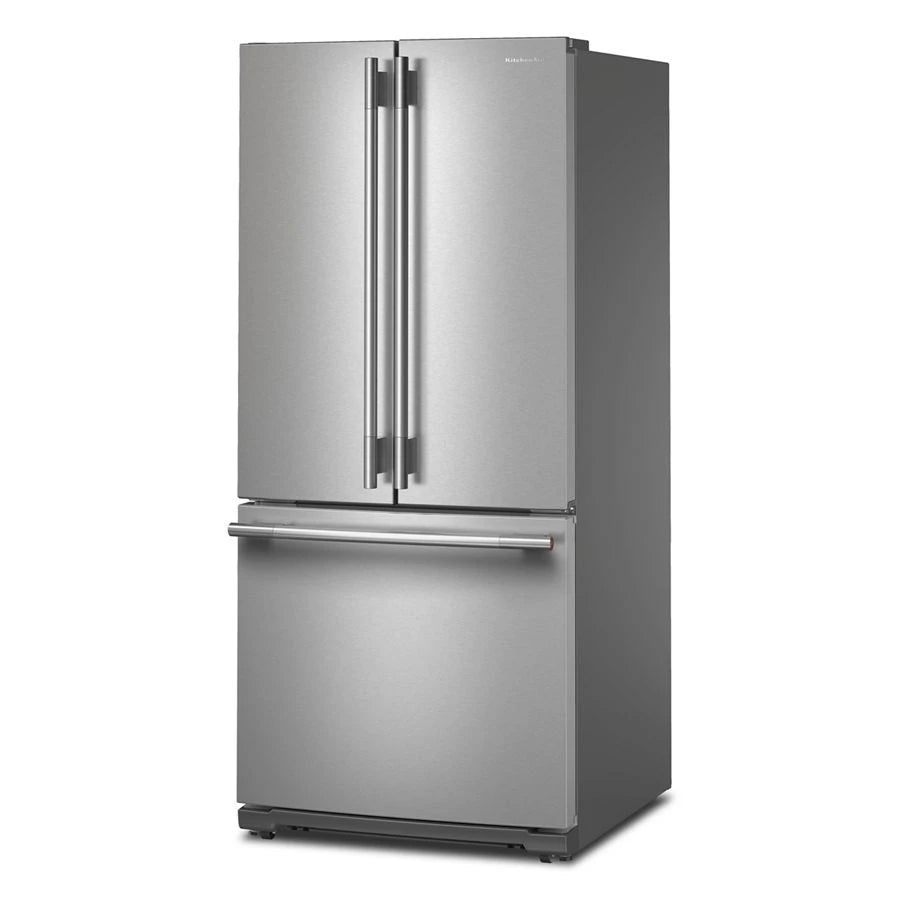 20 cu. Ft. 30-Inch Width Standard Depth French Door Refrigerator with PrintShield® Finish and Interior Dispense - (KRFF330SPS)