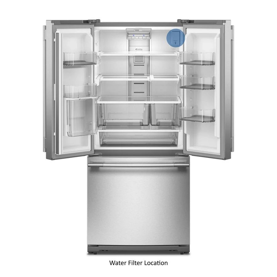 20 cu. Ft. 30-Inch Width Standard Depth French Door Refrigerator with PrintShield® Finish and Interior Dispense - (KRFF330SPS)