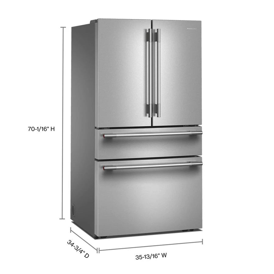 30 cu. ft. French Door Refrigerator with Interior Water and Ice and FreshChill™ Full-Width Refrigerated Drawer - (KRMF336SPS)