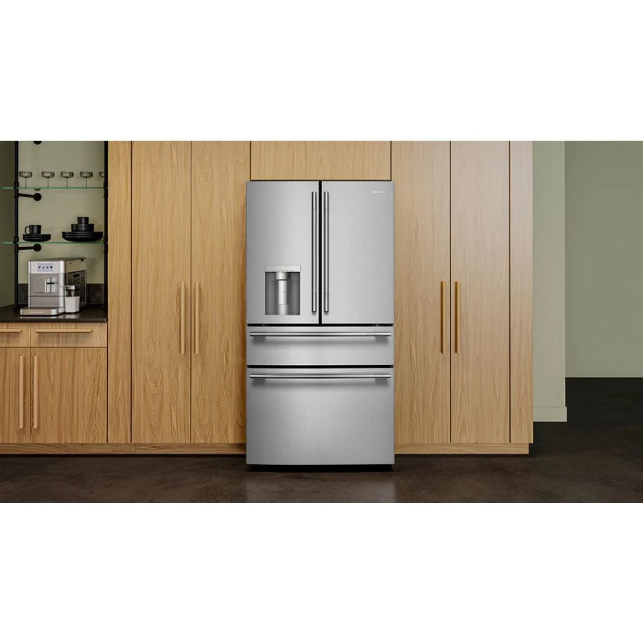 29 cu. ft. French Door Refrigerator with Exterior Water and Ice and FreshChill™ Full-Width Refrigerated Drawer - (KRMF436SPS)