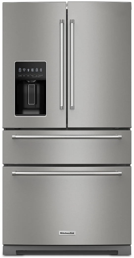 KitchenAid 26.2 Cu. Ft. Multi-Door French Door Refrigerator with Platinum Interior - KRMF536RPS