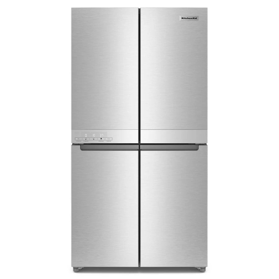 19.4 cu. ft. 36-inch wide Counter-Depth 4-Door Refrigerator with PrintShield(TM) Finish - (KRQC506MPS) - KITCHENAID