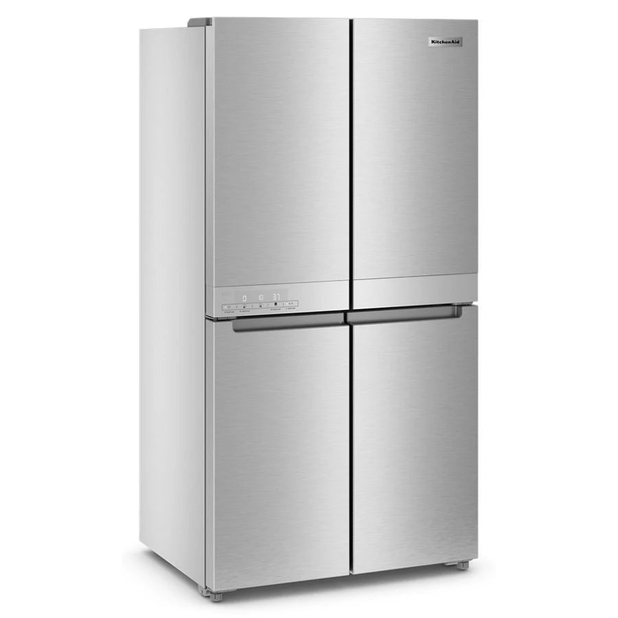 19.4 cu. ft. 36-inch wide Counter-Depth 4-Door Refrigerator with PrintShield(TM) Finish - (KRQC506MPS) - KITCHENAID