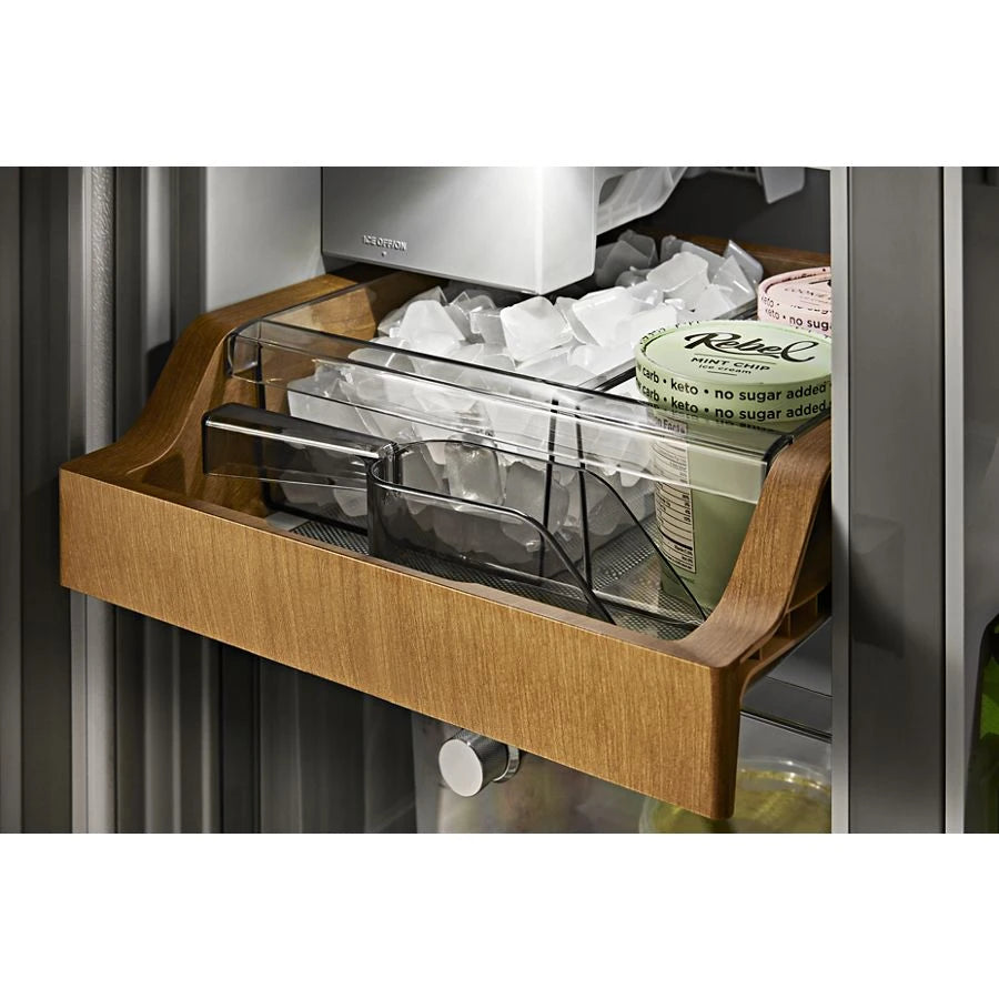 19.4 cu. ft. 36-inch wide Counter-Depth 4-Door Refrigerator with PrintShield(TM) Finish - (KRQC506MPS) - KITCHENAID