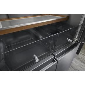 19.4 cu. ft. 36-inch wide Counter-Depth 4-Door Refrigerator with PrintShield(TM) Finish - (KRQC506MPS) - KITCHENAID
