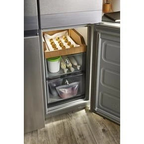 19.4 cu. ft. 36-inch wide Counter-Depth 4-Door Refrigerator with PrintShield(TM) Finish - (KRQC506MPS) - KITCHENAID