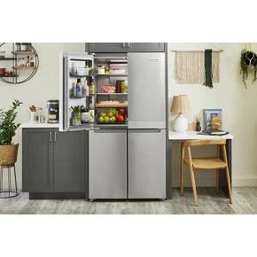 19.4 cu. ft. 36-inch wide Counter-Depth 4-Door Refrigerator with PrintShield(TM) Finish - (KRQC506MPS) - KITCHENAID