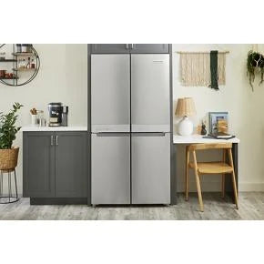 19.4 cu. ft. 36-inch wide Counter-Depth 4-Door Refrigerator with PrintShield(TM) Finish - (KRQC506MPS) - KITCHENAID