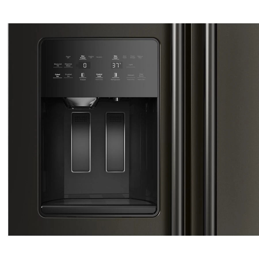 20.8 Cu. Ft. Counter-Depth Side-by-Side Refrigerator with Exterior Ice and Water Dispenser in Black Ore - (KRSC536RBE)