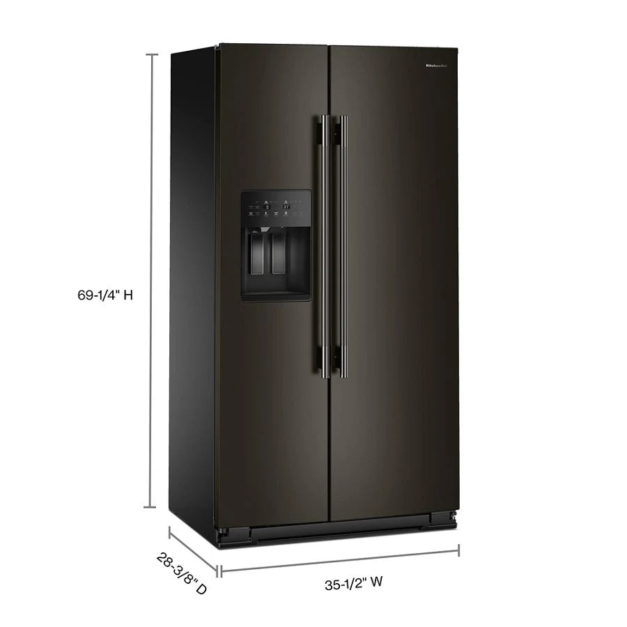 20.8 Cu. Ft. Counter-Depth Side-by-Side Refrigerator with Exterior Ice and Water Dispenser in Juniper - (KRSC536RJP)