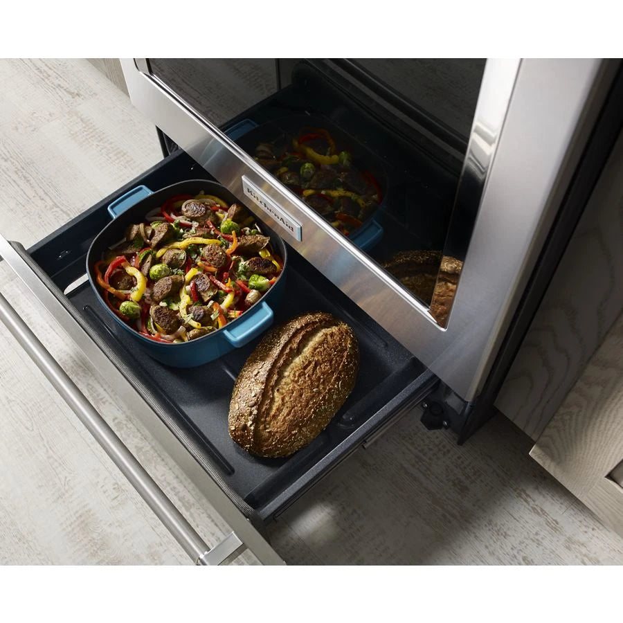30-Inch 5-Element Electric Convection Slide-In Range with Baking Drawer - (KSEB900ESS) - KITCHENAID