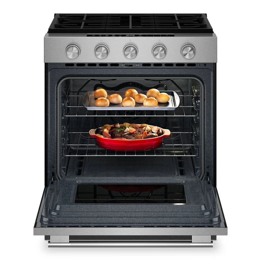 30" 5-Burner Gas Slide-In Convection Range - (KSGS330SPS)