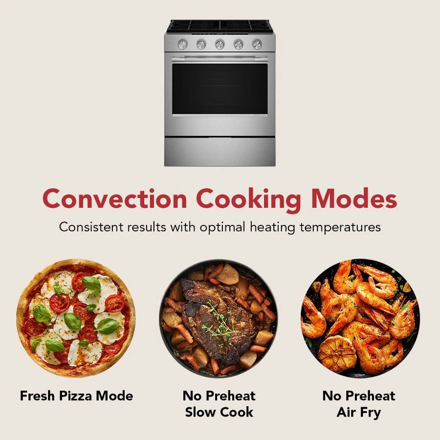30" 5-Burner Gas Slide-In Convection Range - (KSGS330SPS)