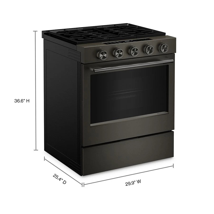 30" 5-Burner Gas Slide-In Convection Range - (KSGS530SBE)