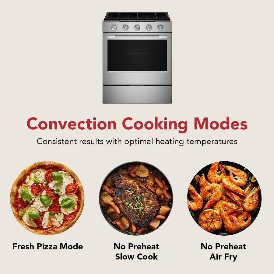 30" 5-Burner Gas Slide-In Convection Range - (KSGS530SJP)