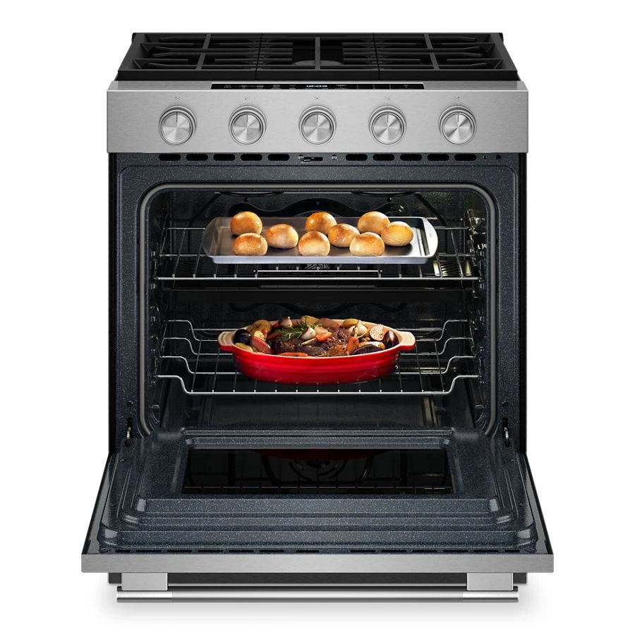 30" 5-Burner Gas Slide-In Convection Range - (KSGS530SPS)