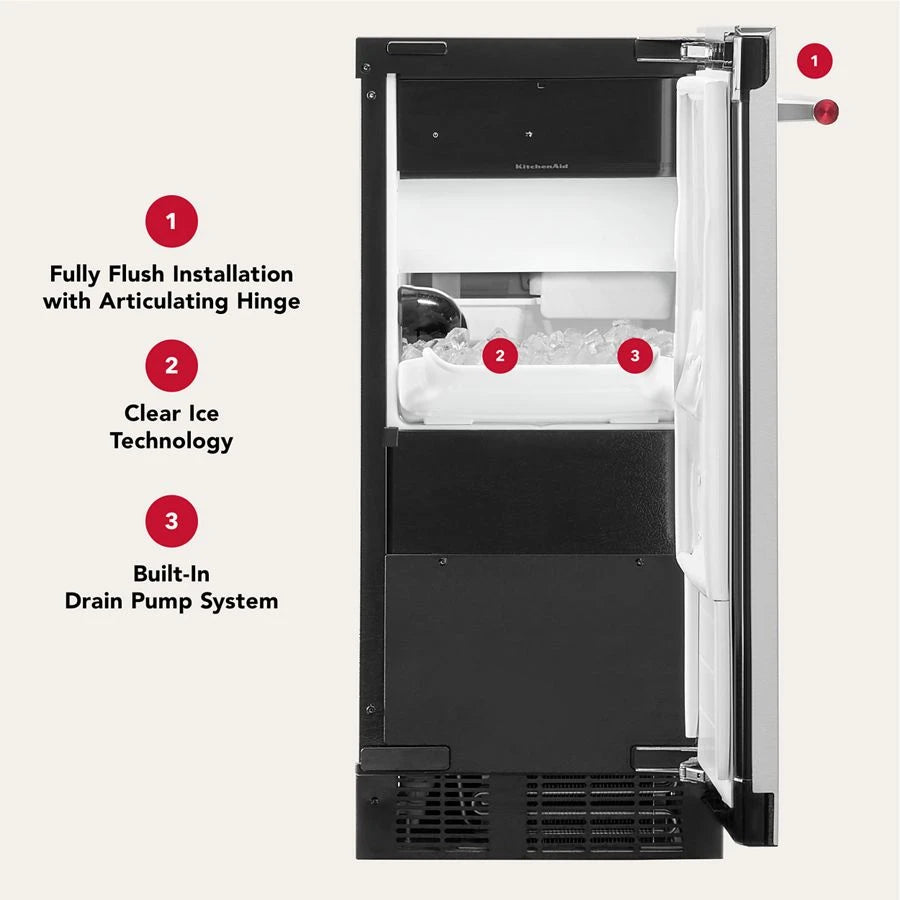 15'' Panel-Ready Automatic Ice Maker - (KUIX515SPA)