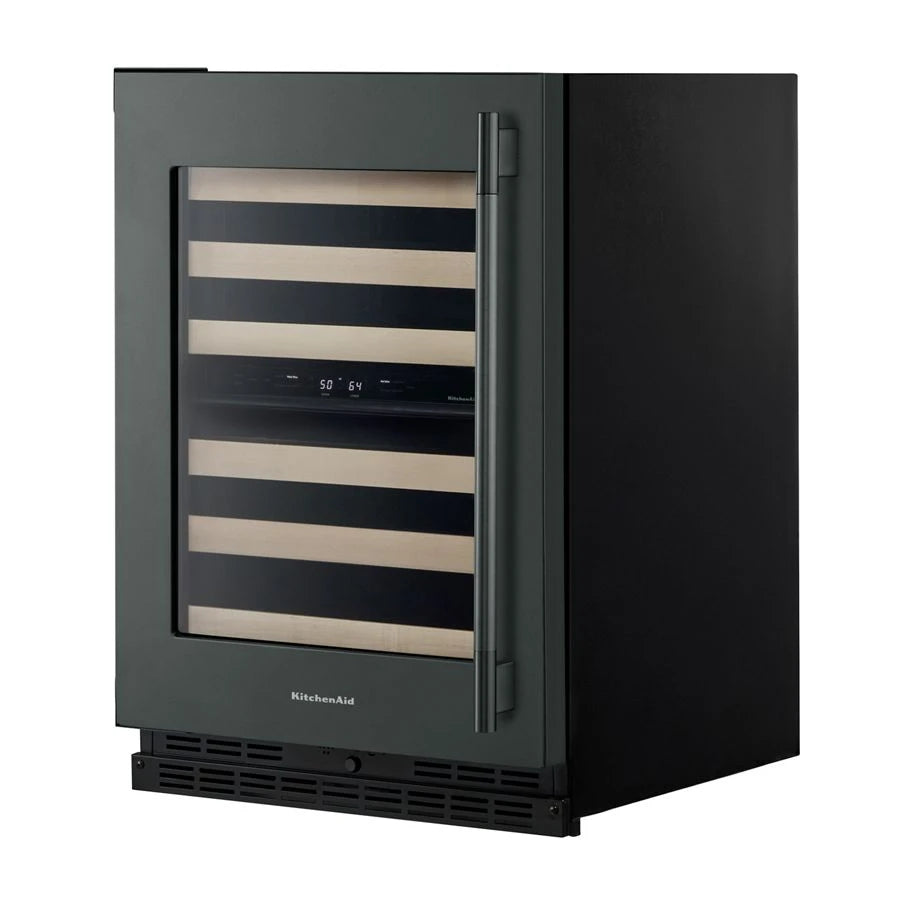 24" Undercounter Wine Cellar with Full-Extension Wood-Front Racks - (KUWL524SJP)