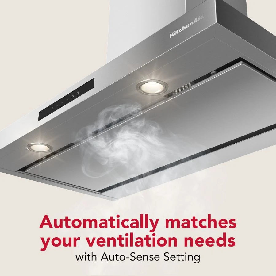 KitchenAid® 36-inch Wall-Mount, 4-Speed Canopy Hood - (KVWC736SJP)