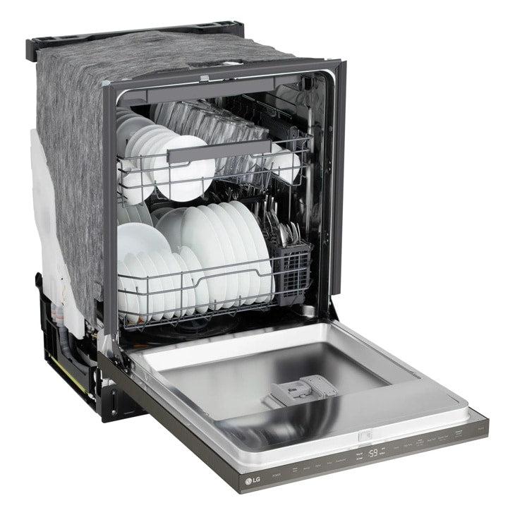 24" Top Control Dishwasher, FlushFit, 1-Hour Wash & Dry, QuadWash Pro, Pocket Handle - (LDNPM545D)