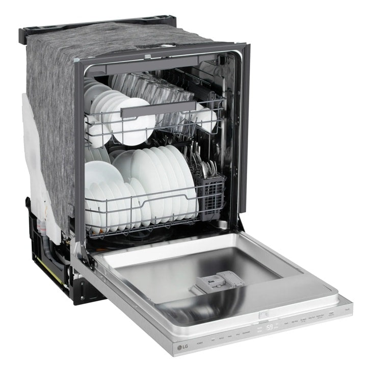 24" Top Control Dishwasher, FlushFit, 1-Hour Wash & Dry, QuadWash Pro, Pocket Handle - (LDNPM545S)