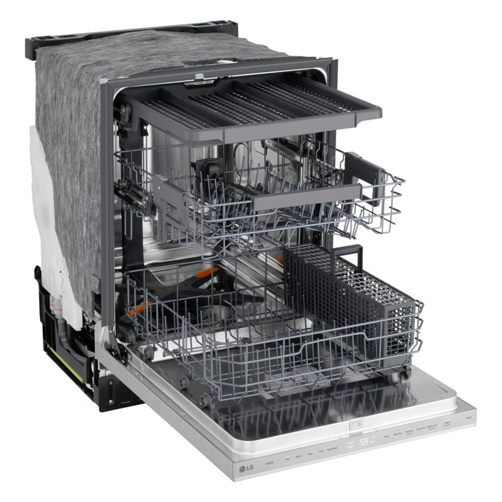 24" Top Control Dishwasher, FlushFit, 1-Hour Wash & Dry, QuadWash Pro, Pocket Handle - (LDNPM545S)