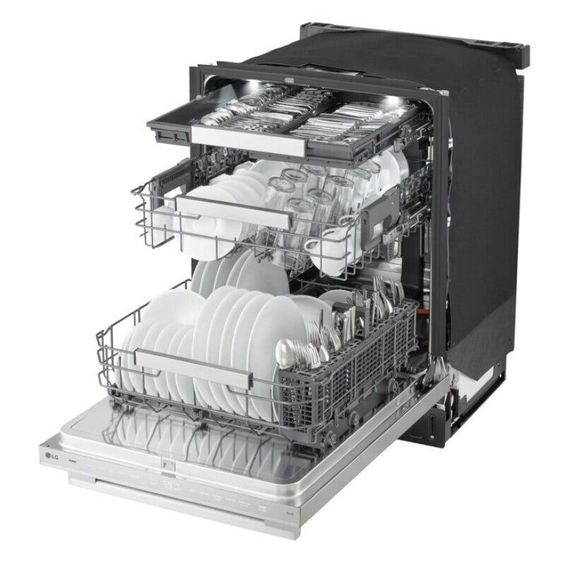 Smart Hidden Top Control Dishwasher with 1-Hour Wash & Dry, QuadWash® Pro, TrueSteam® and Dynamic Heat Dry™ w/AutoVent Dry™ - (LDNTH862S)
