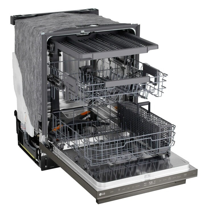 24" Top Control Dishwasher, FlushFit, 1-Hour Wash & Dry, QuadWash Pro, Towel Bar Handle - (LDNTM545D)