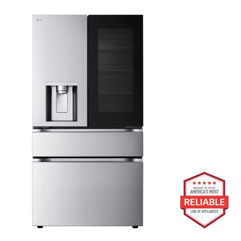 29 cu. ft. Smart InstaView(R) Standard-Depth MAX(TM) 4-Door French Door Refrigerator with Full-Convert Drawer(TM) - (LF29S8250S) - LG
