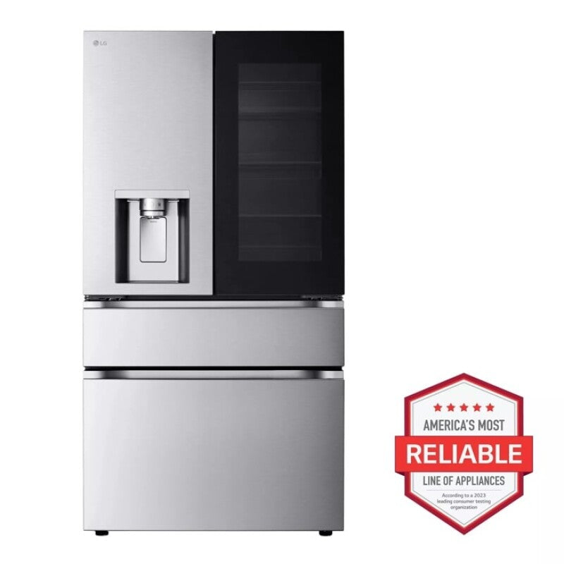 29 cu. ft. Smart InstaView(R) Standard-Depth MAX(TM) 4-Door French Door Refrigerator with Full-Convert Drawer(TM) - (LF29S8250S) - LG