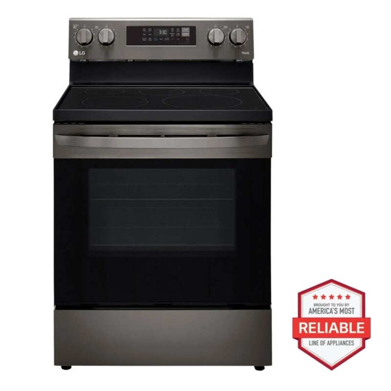 6.3 cu ft. Smart Wi-Fi Enabled Fan Convection Electric Range with Air Fry & EasyClean(R) - (LREL6323D) - LG