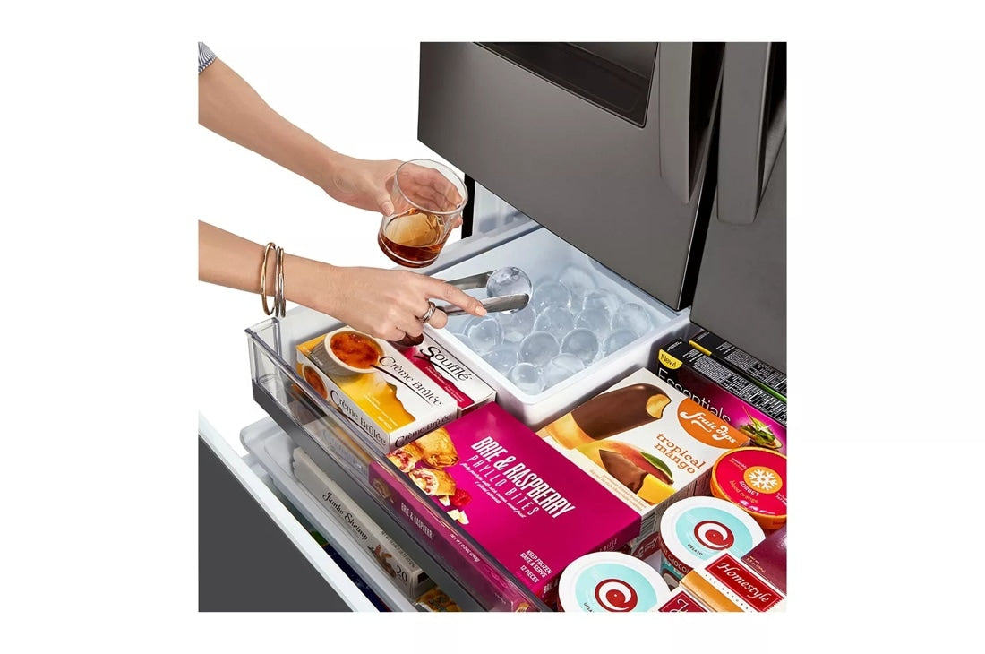 24 cu. ft. Smart wi-fi Enabled Door-in-Door(R) Counter-Depth Refrigerator with Craft Ice(TM) Maker - (LRFDC2406D) - LG