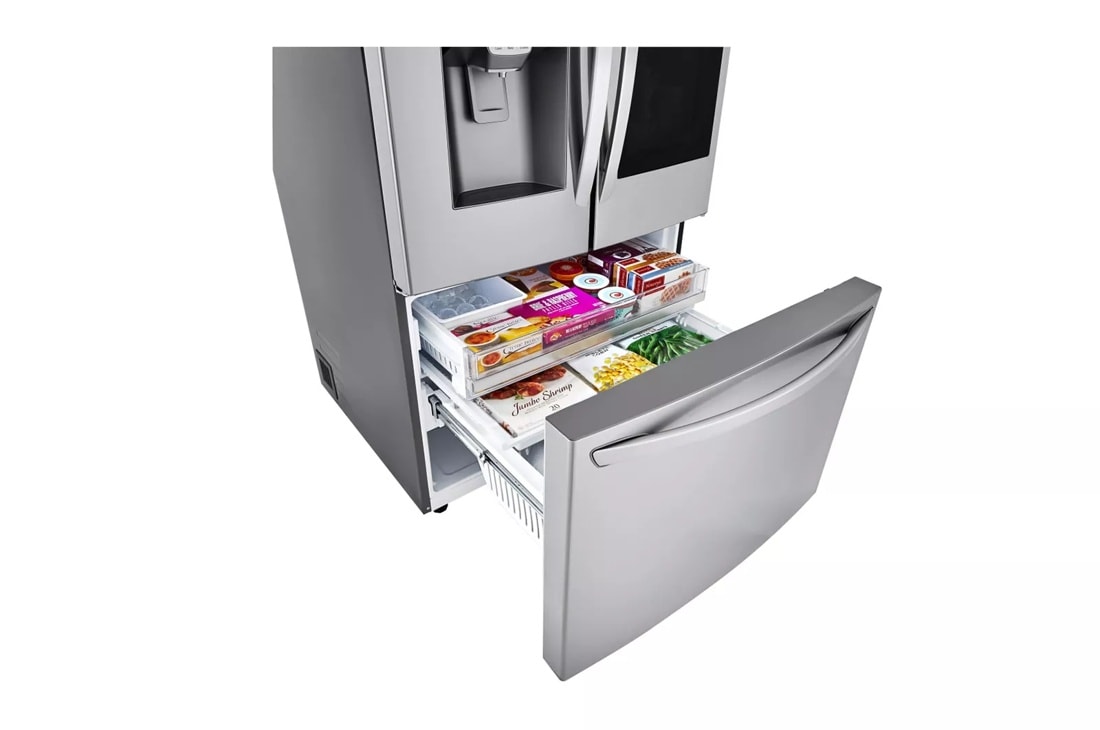24 cu. ft. Smart InstaView(R) Door-in-Door(R) Counter-Depth Refrigerator with Craft Ice(TM) - (LRFVC2406S) - LG