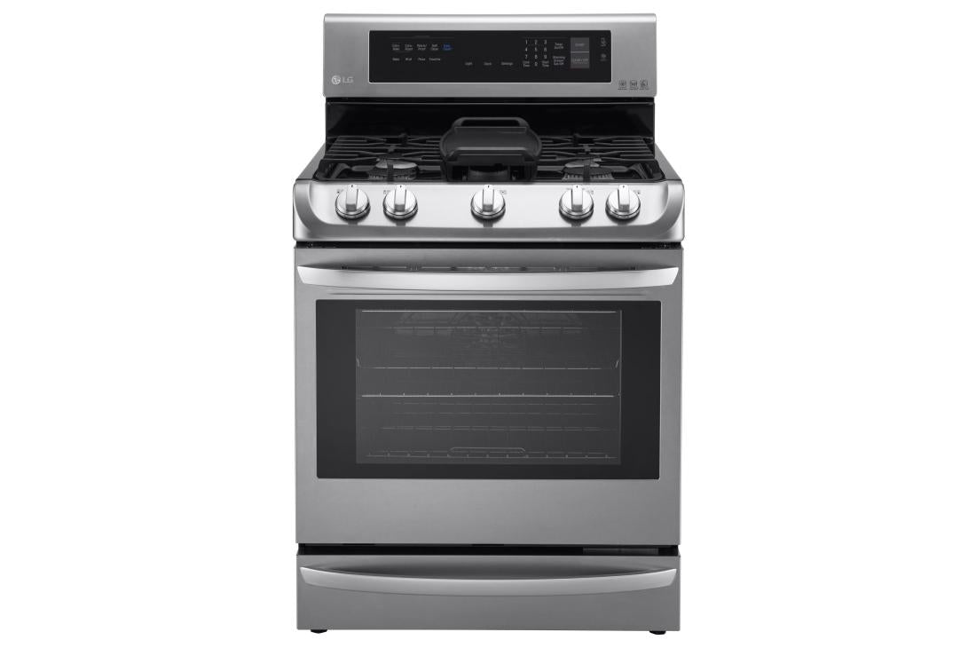 6.3 cu. ft. Gas Single Oven Range with ProBake Convection®, EasyClean® and Warming Drawer - (LRG4115ST)