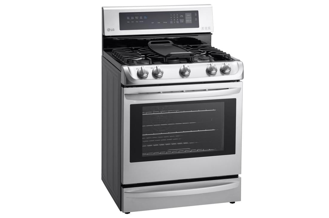 6.3 cu. ft. Gas Single Oven Range with ProBake Convection®, EasyClean® and Warming Drawer - (LRG4115ST)