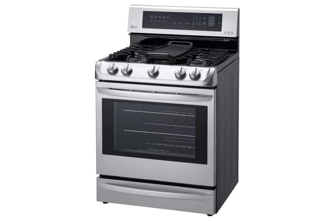 6.3 cu. ft. Gas Single Oven Range with ProBake Convection®, EasyClean® and Warming Drawer - (LRG4115ST)