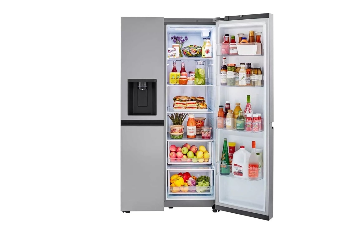 27 cu. ft. Side-by-Side Refrigerator with Smooth Touch Ice Dispenser - (Lrsxs2706S) - LG