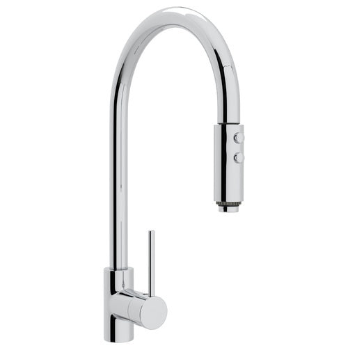 Rohl RLS57LAPC2 "Pirellone" Pull-Out Spray Kitchen Faucet