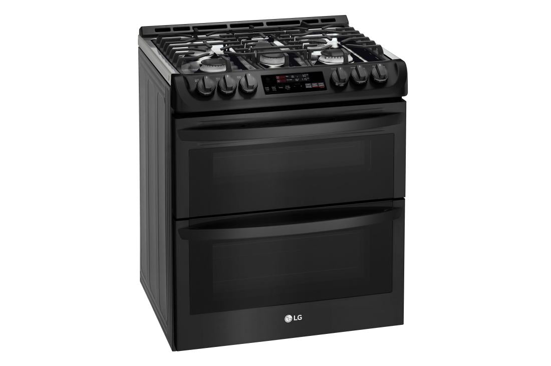 6.9 cu. ft. Smart wi-fi Enabled Gas Double Oven Slide-In Range with ProBake Convection® and EasyClean® - (LTG4715BM)