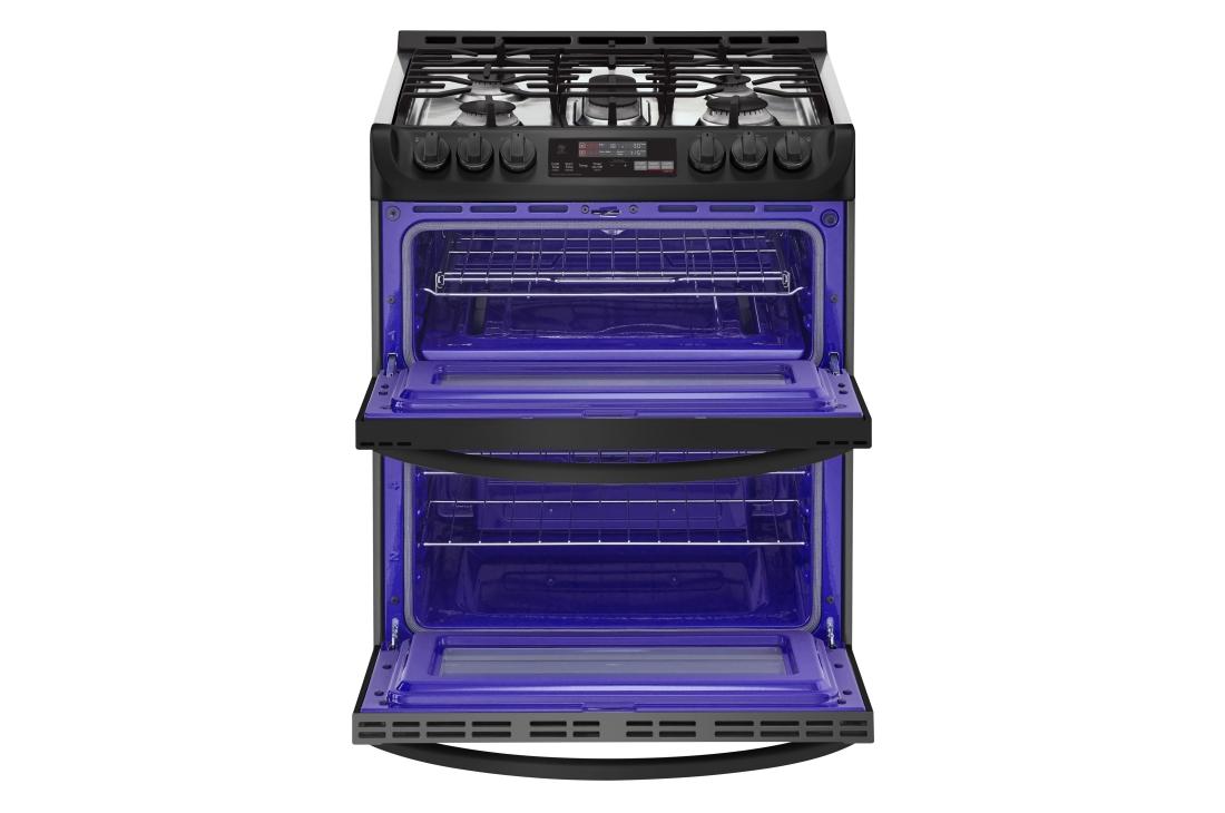 6.9 cu. ft. Smart wi-fi Enabled Gas Double Oven Slide-In Range with ProBake Convection® and EasyClean® - (LTG4715BM)