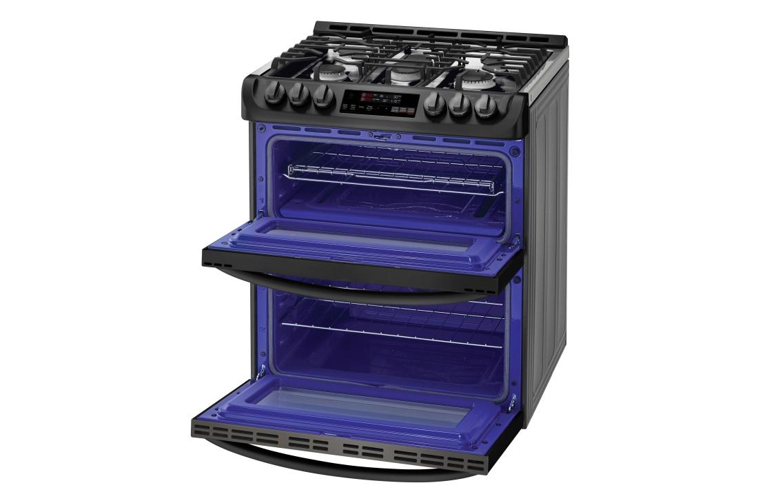 6.9 cu. ft. Smart wi-fi Enabled Gas Double Oven Slide-In Range with ProBake Convection® and EasyClean® - (LTG4715BM)