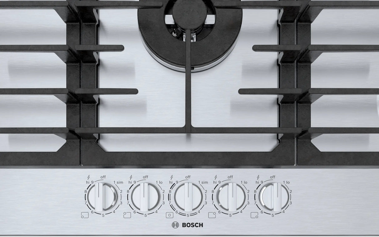 Bosch NGM8659UC control knobs with LED indicators