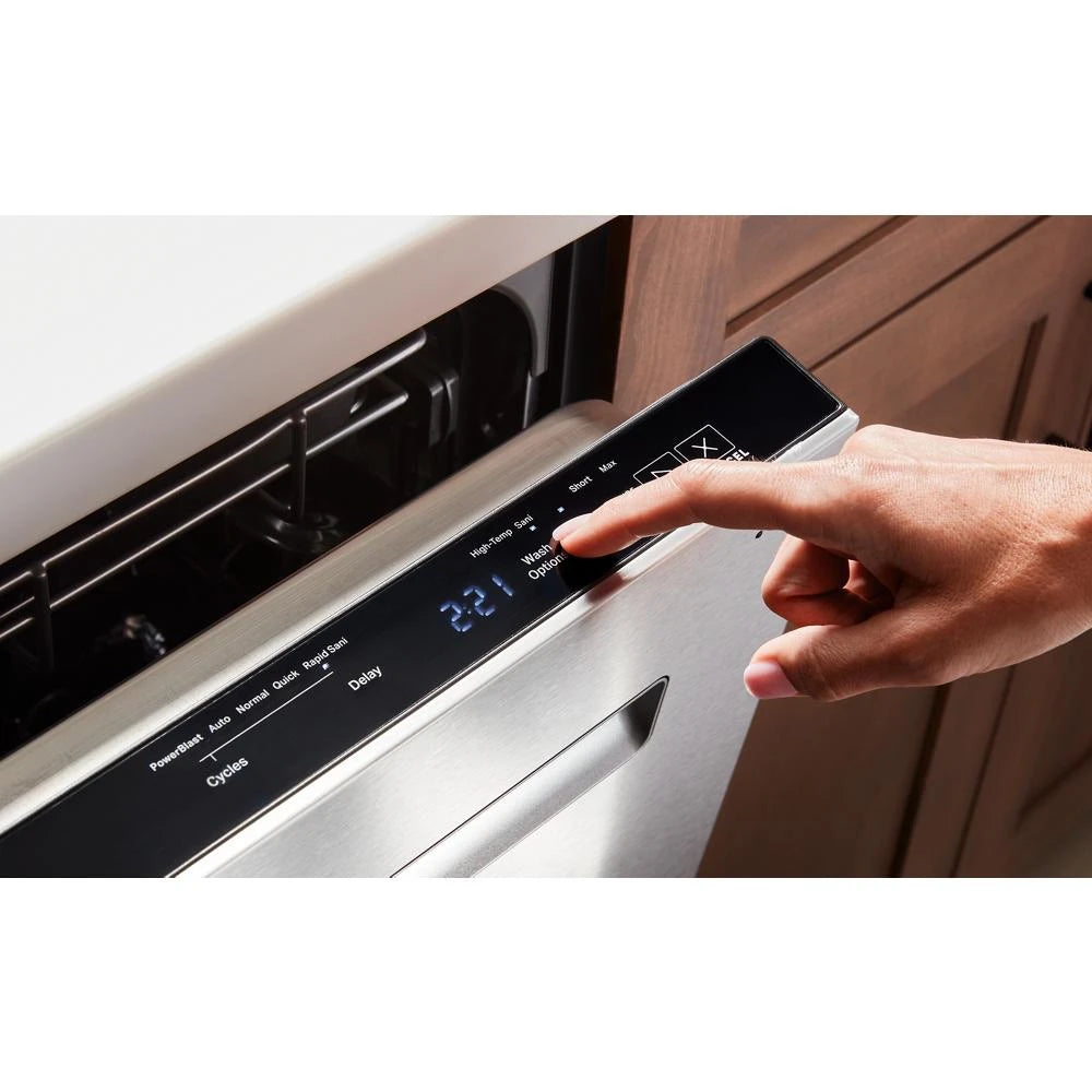 24 Inch Built-In Dishwasher With Power Dry, Sanitize Cycle, And Pocket Handle - (MDPS7024SW)