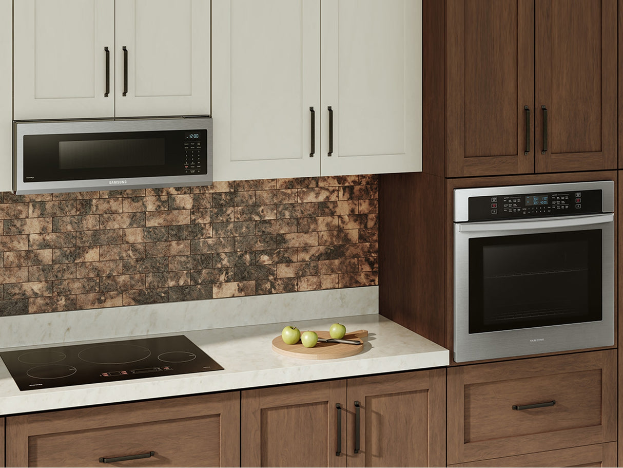 1.1 cu. ft. Smart SLIM Over-the-Range Microwave with 400 CFM Hood Ventilation, Wi-Fi & Voice Control - (ME11A7510DSAA)