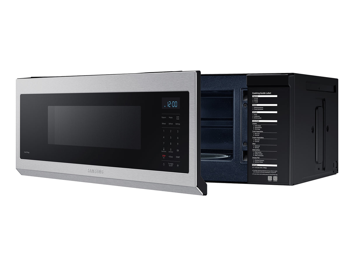 1.1 cu. ft. Smart SLIM Over-the-Range Microwave with 400 CFM Hood Ventilation, Wi-Fi & Voice Control - (ME11A7510DSAA)
