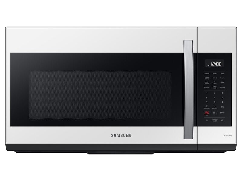 Bespoke Smart 1.9 cu. ft. Over-the-Range Microwave with Sensor Cook in White Glass - (ME19CB704112AA) - SAMSUNG